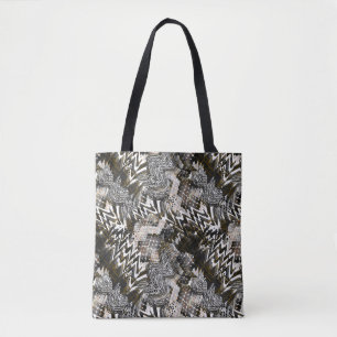 Bolso De Tela Combinado, étnico, africano.