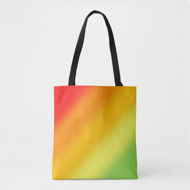 Bolso De Tela Combo verde amarillo Naranja rojo (Anverso)