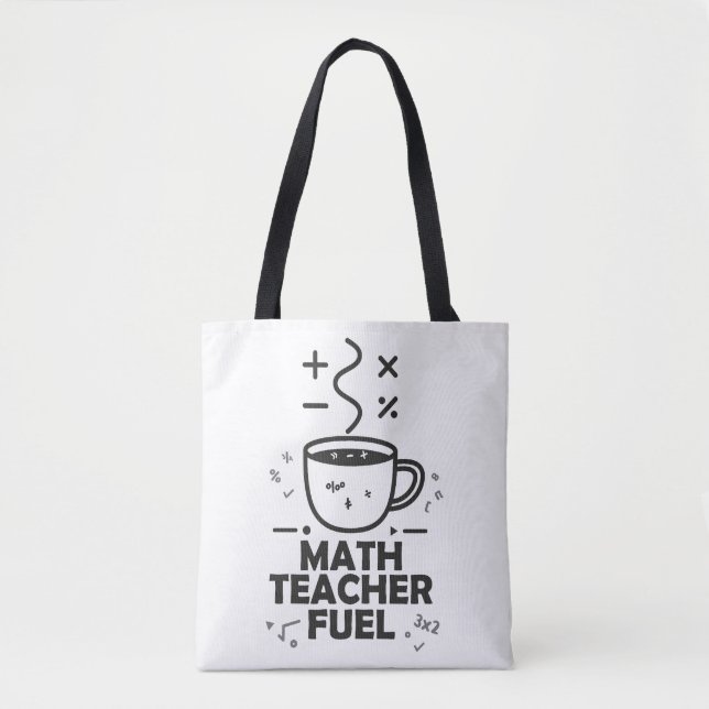 Bolso De Tela Combustible para Profesores de Matemáticas (Anverso)