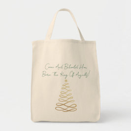 Bolso De Tela Come And Behold Him | Christmas Tote Bag