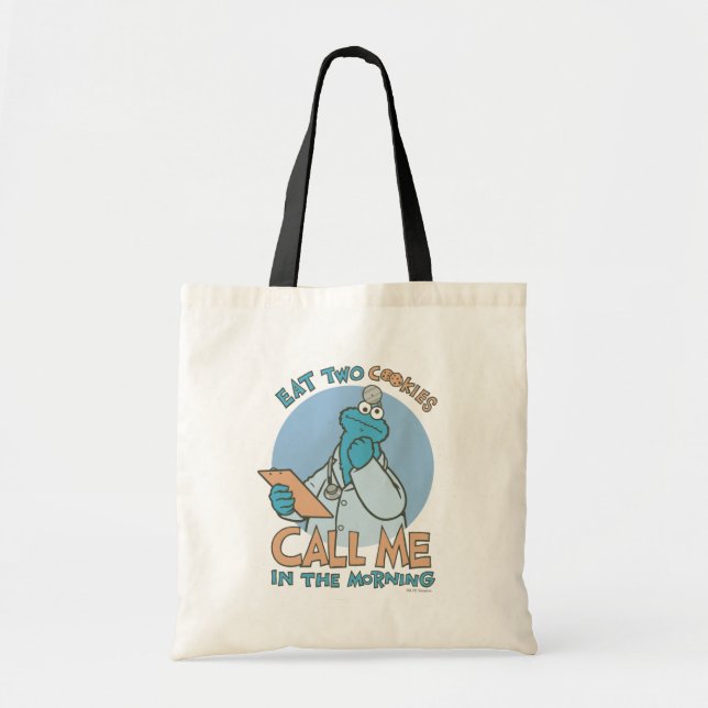 Bolso De Tela Come dos galletas, llámame por la mañana (Frente)