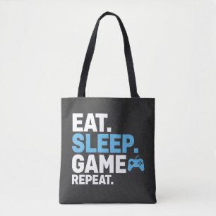 Bolso De Tela Come Jugar Dormir Repetir Diseño de Cita Divertida
