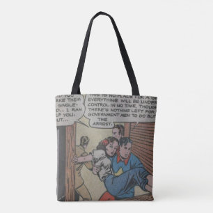 Bolso De Tela Comedia de superhéroes Guay Vintage