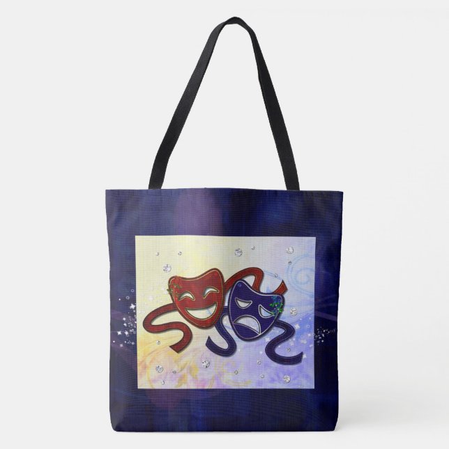 Bolso De Tela Comedia dramática estadounidense y tragedia (Anverso)