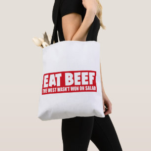 Bolso De Tela Comer carne El Occidente no ganó en ensalada - Ama