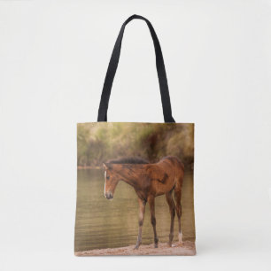 Bolso De Tela Comer en el río