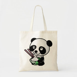 Bolso De Tela Comer panda
