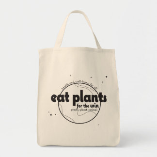 Bolso De Tela Comer plantas para el triunfo - Tote de comestible
