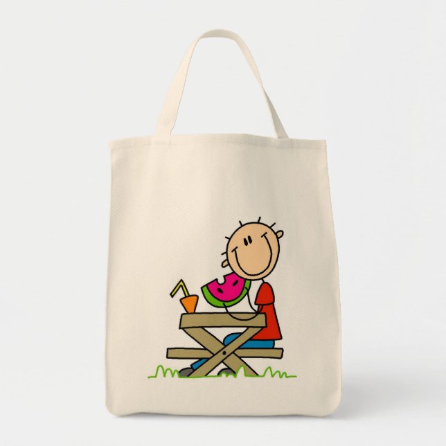 Bolso De Tela Comer sandía (Frente)