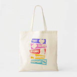 Bolso De Tela Comer Sleep Anime Gaming Repetir Otaku Gamer japon