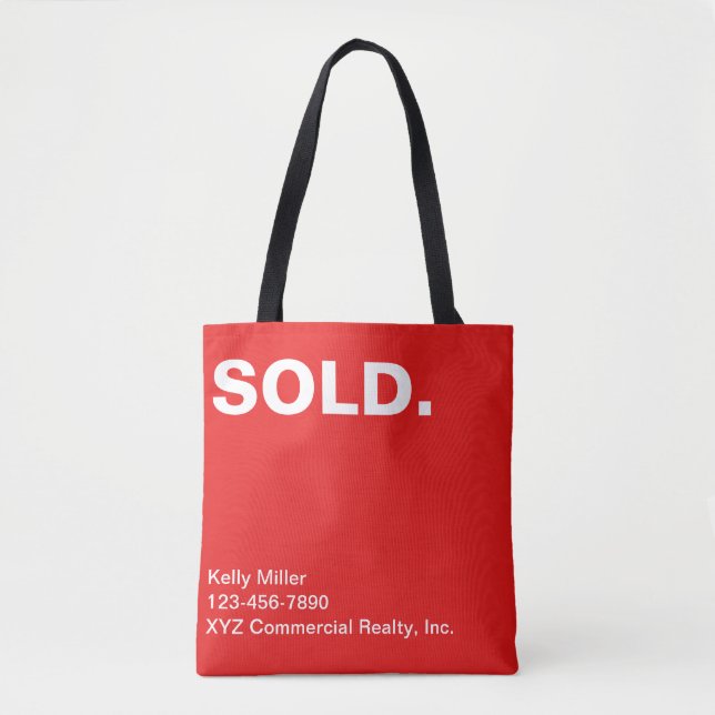 Bolso De Tela Comercialización inmobiliaria moderna vendida pers (Anverso)