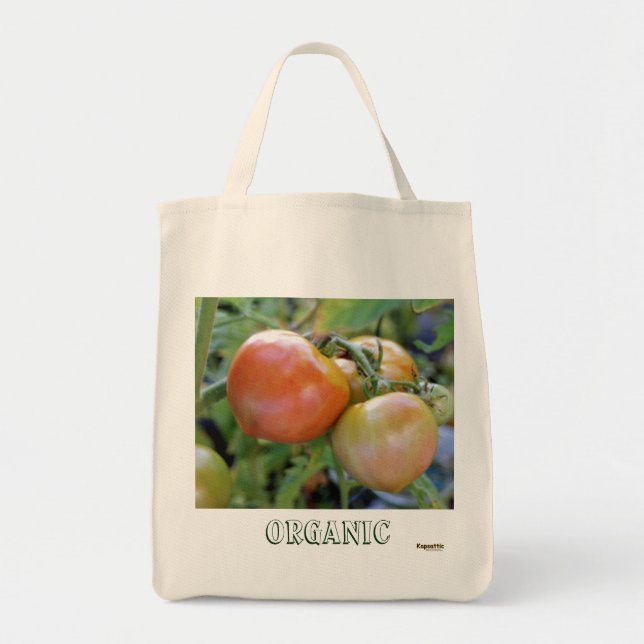 Bolso De Tela Comestibles de Tomate Orgánico (Frente)