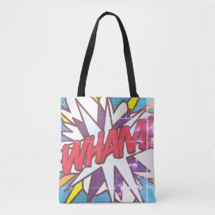 Bolso De Tela ¡Cómic Book Pop Art WHAM! ¡BANG! Retro