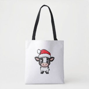 Bolso De Tela Cómic de Cow Xmas para Navidades Cuitos