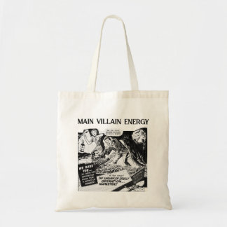 Bolso De Tela Comic principal de vintage de la energía del villa