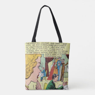 Bolso De Tela Cómic romántico de los años 50   Mejor regalo de h