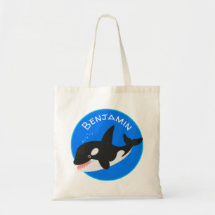 Bolso De Tela Cómico asesino ballena orca personalizado lindo il