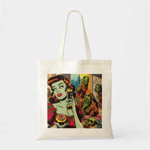 Bolso De Tela Cómics de terror vintage de zombis