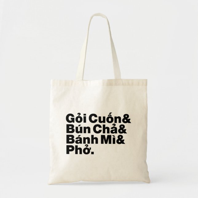 Bolso De Tela Comida callejera vietnamita (Frente)