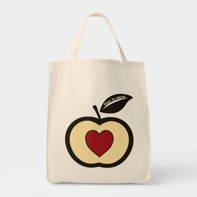 Bolso De Tela Comida de compras de comestibles para aumentar el  (Frente)