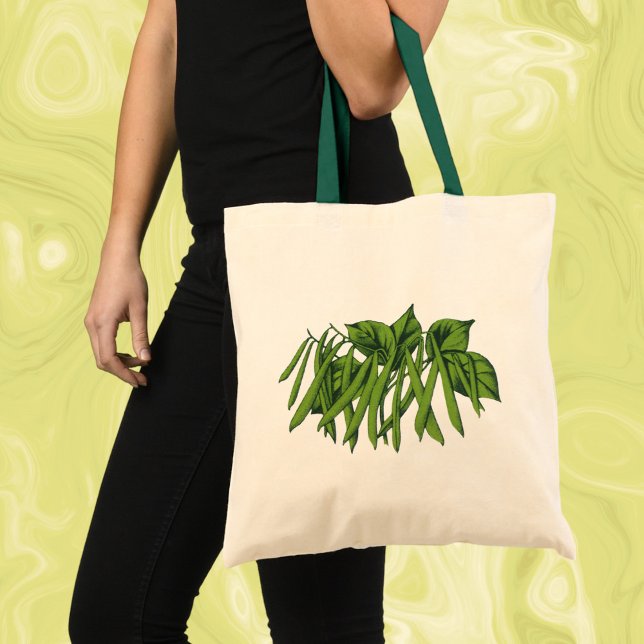Bolso De Tela Comida de época, frijoles verdes orgánicos (Subido por el creador)