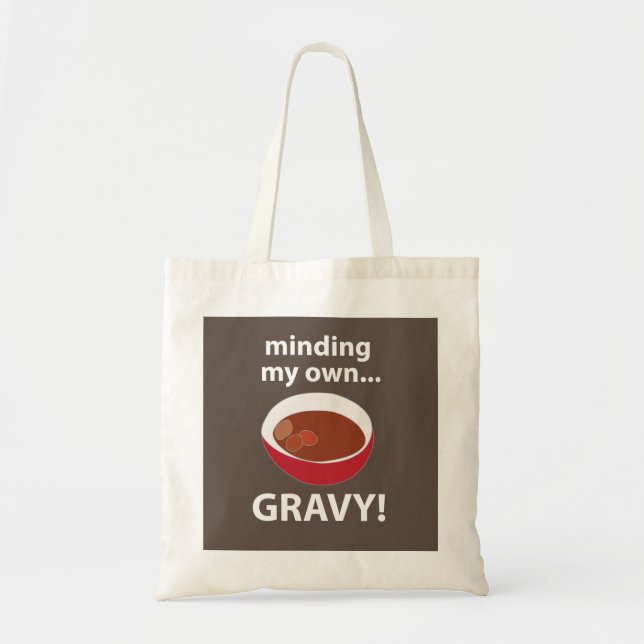 Bolso De Tela Comida de Salsa Preocupándome por Mi Propia Salsa  (Frente)