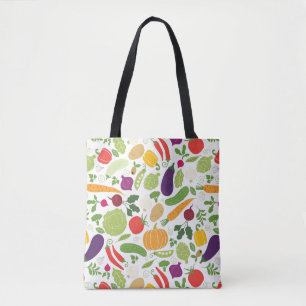 Bolso De Tela Comida en un fondo blanco
