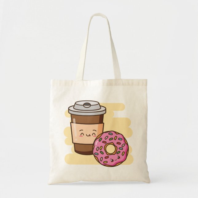 Bolso De Tela Comida Kawaii (Frente)