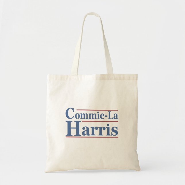 Bolso De Tela Commie-La Harris 2024 Funny Anti Kamala Harris (Frente)