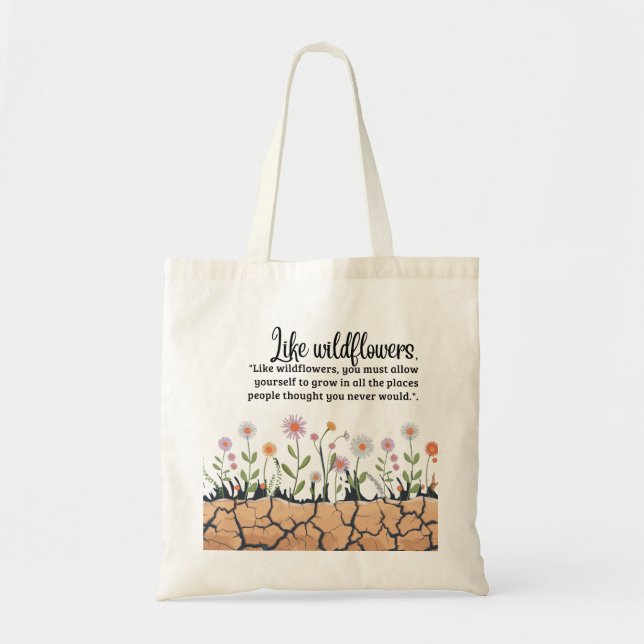 Bolso De Tela Como las flores silvestres Tote Bag (Frente)