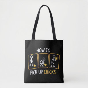 Bolso De Tela Cómo Ligar con Chicas Divertido Sarcástico Sarcasm