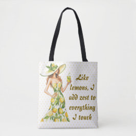 Bolso De Tela Como los Lemones, añado el sabor a todo lo que toc