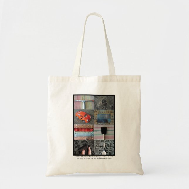 Bolso De Tela Cómo Pegar Papeles (Frente)