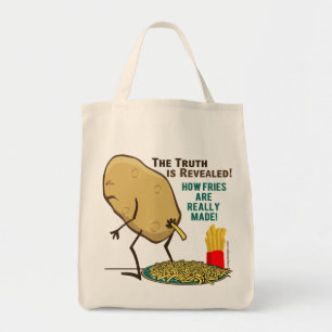 Bolso De Tela ¿Cómo se fabrican realmente las Fries en papa?