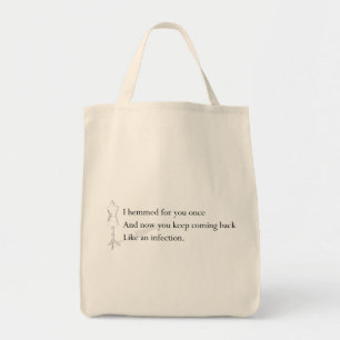 Bolso De Tela "Como tote de una infección"