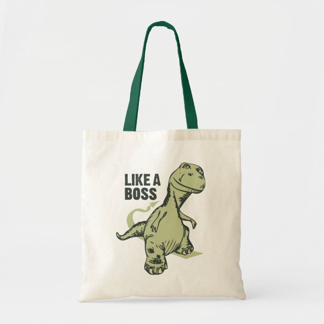 Bolso De Tela Como un Boss Dinosaurio (Frente)