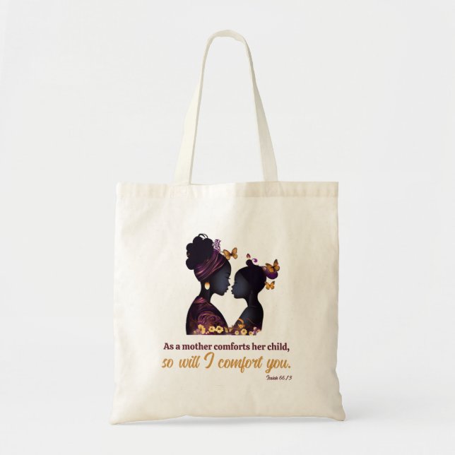 Bolso De Tela Como una madre consuela a su hijo (Frente)