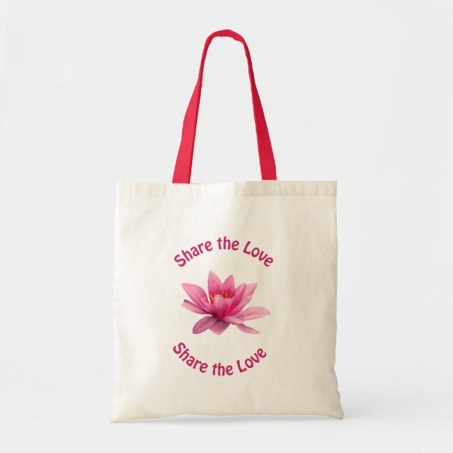 Bolso De Tela Comparte el amor (Frente)