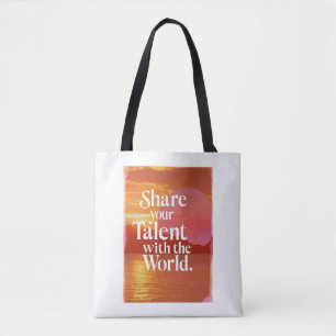 Bolso De Tela Comparte tu talento con el mundo