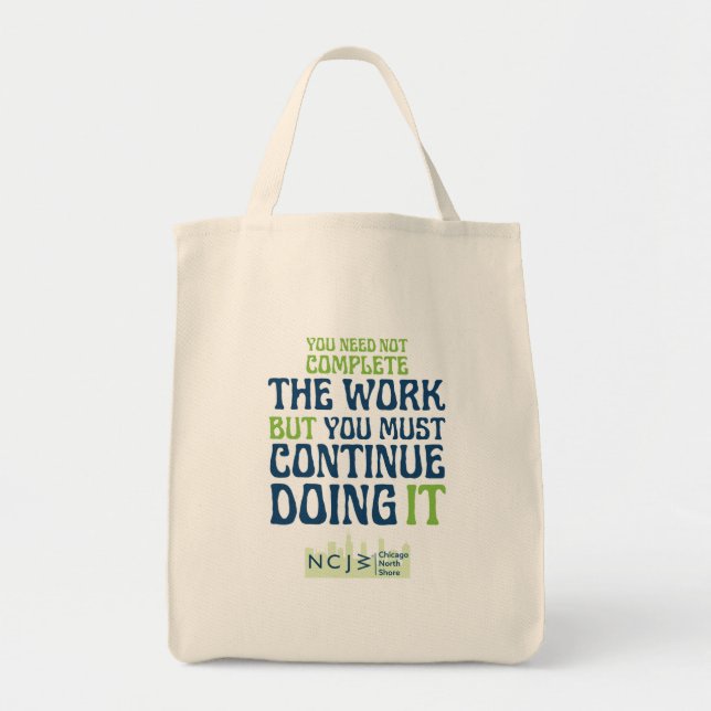 Bolso De Tela Completar el trabajo (Frente)