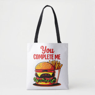 Bolso De Tela Completarme Gráfico Pizza