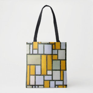 Bolso De Tela Composición amarillo y gris, mondriano