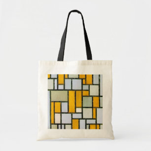 Bolso De Tela Composición amarillo y gris, mondriano