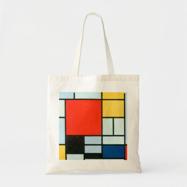 Bolso De Tela Composición de Piet Mondrian (Frente)