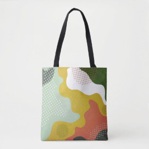 Bolso De Tela Composición geométrica abstracta moderna con decor