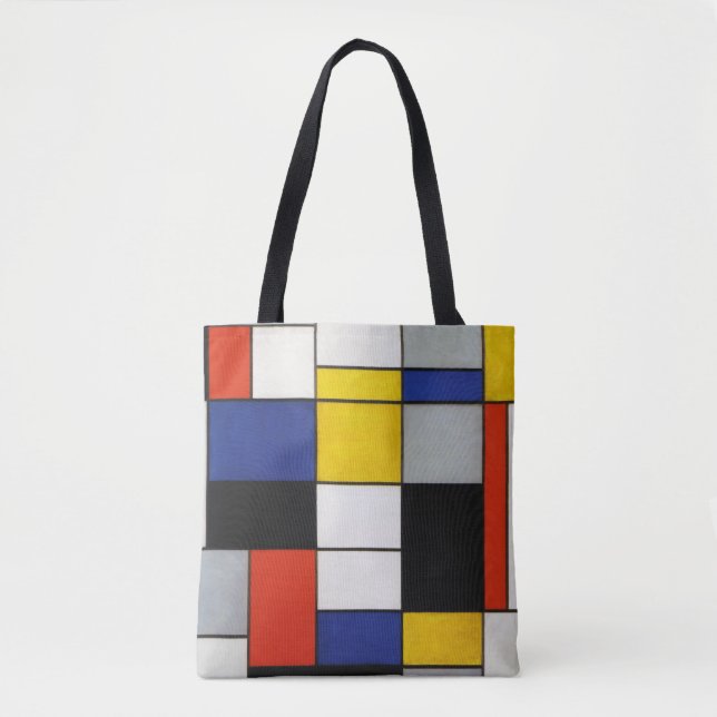 Bolso De Tela Composición, Mondrian (Anverso)
