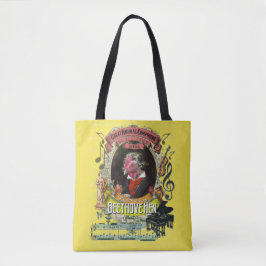 Bolso De Tela Compositor animal Beethoven de la gallina