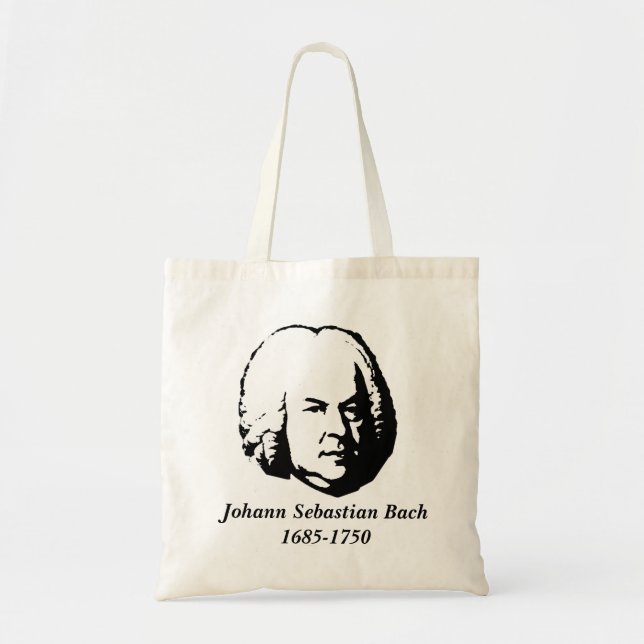 Bolso De Tela Compositor - Bach (Frente)