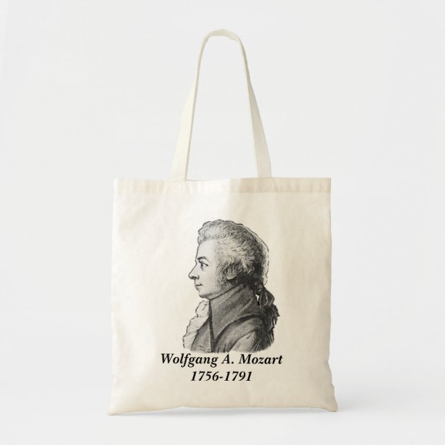 Bolso De Tela Compositor - Mozart (Frente)