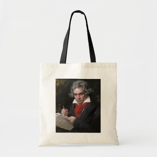 Bolso De Tela Compositor musical clásico de Ludwig Beethoven (Frente)